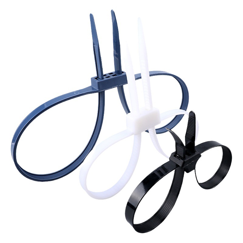 Double hole double buckle cable tie double nylon cable tie self-locking 13*500*700*900 cable tie