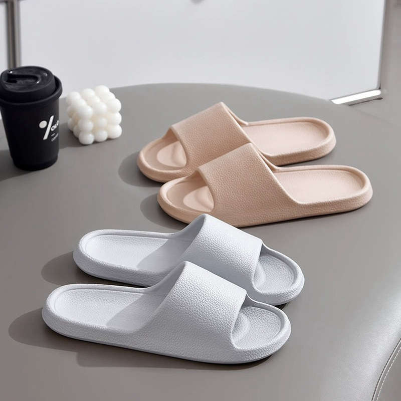 Picture of Slip-on slippers men's summer indoor and outdoor home home bathroom bath non-slip platform slippers women's summer