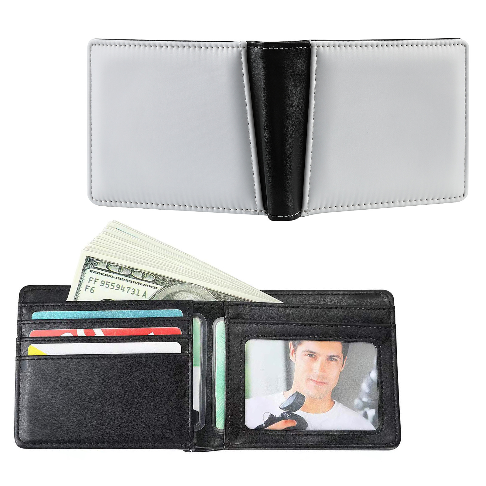 Picture of Factory Direct Supply Heat Transfer Sublimation Blank Men's Wallet Heat Transfer Blank Product Series in Stock