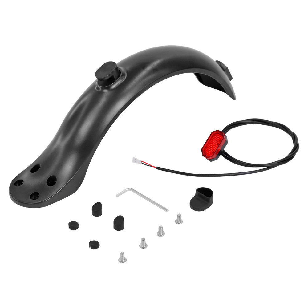 Suitable for 4-hole rear fender scooter accessories plastic rear fender fender with tail light suit in stock