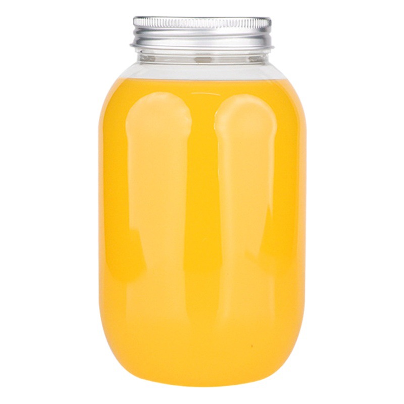 52 Mouths 500ml Food Grade Pet Wide Mouth Plastic Bottle Milk Tea Bottle with Lid Transparent Bottle Juice Drink Bottle