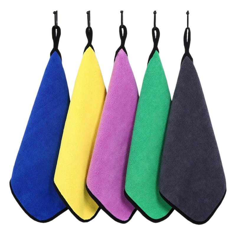 Picture of Car Wash Towel Double-Sided Coral Velvet Thickened Car Towel Car Absorbent Rag Large Towel Special Car Towel