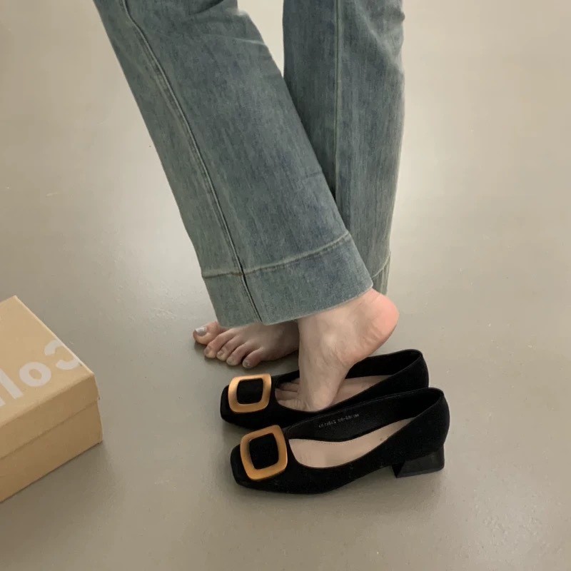 Trendy, Stylish, Versatile Loafers, 2025 New Model, Lightweight, Comfortable, Soft-Soled, Non-Tiring, Square-Toe Shoes