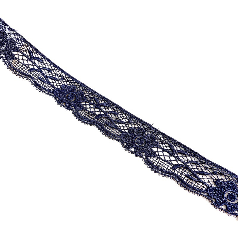 Good things polyester hollow polyester water soluble lace clothing accessories flower heart DIY unilateral wave bar code lace