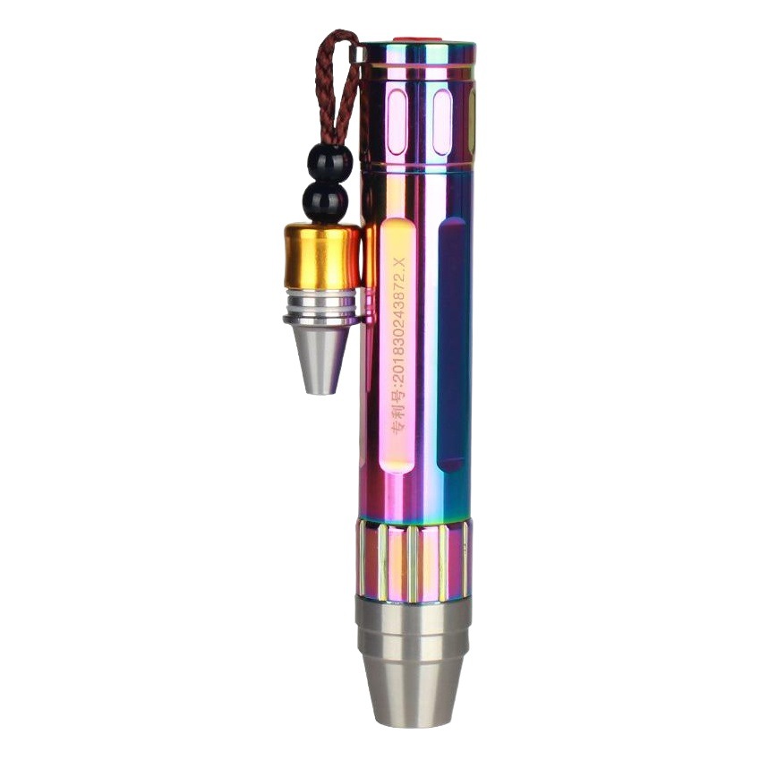 Jingyu Jade Identification Flashlight Stainless Steel Special Strong Light Flashlight with Small Head for Jewelry and Purple Light Gem Identification