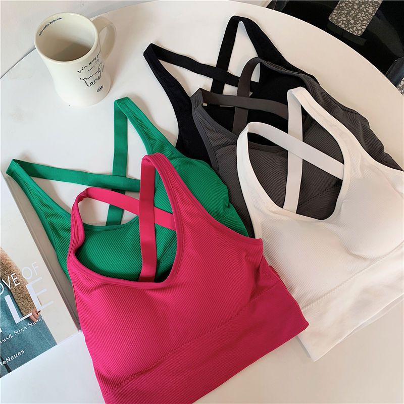 Picture of Hot Girl Sexual Beautiful Back Underwear Female Student Anti-Light Band Chest Pad Base Tube Wrap Chest Sports Camisole