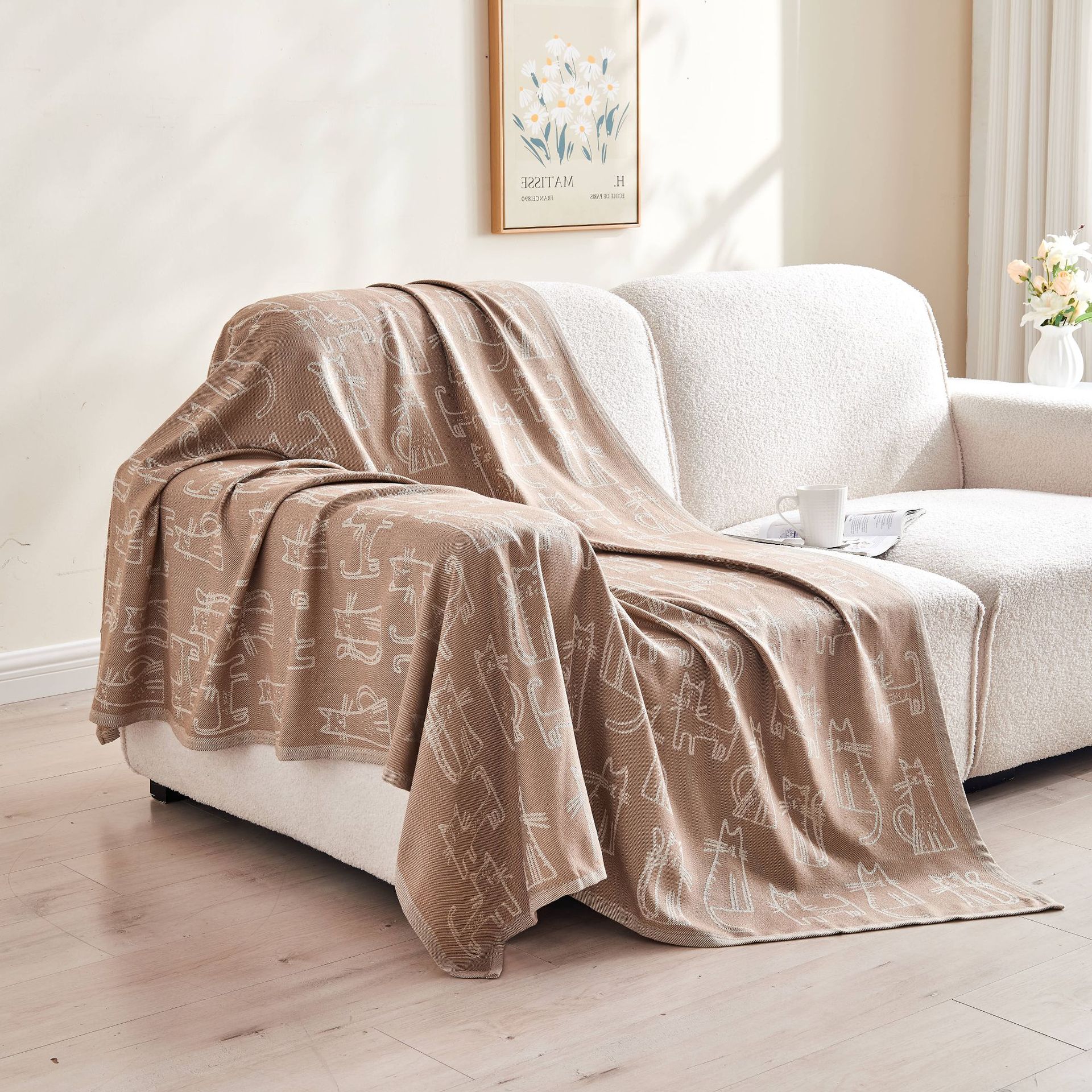 Picture of Factory Wholesale Aviation Blanket Aircraft Blanket First Class Blanket Office Summer Nap Air-conditioning Blanket Gift Blanket Blanket