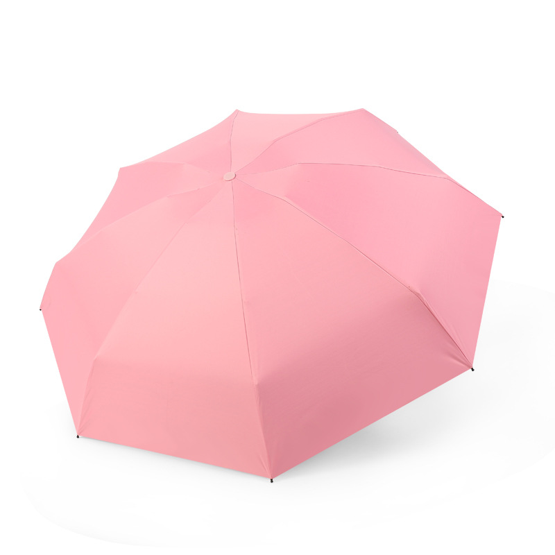 Picture of A large number of wholesale five fold umbrella ultra light mini umbrella dual-use folding umbrella women sunscreen sun umbrella customized advertising