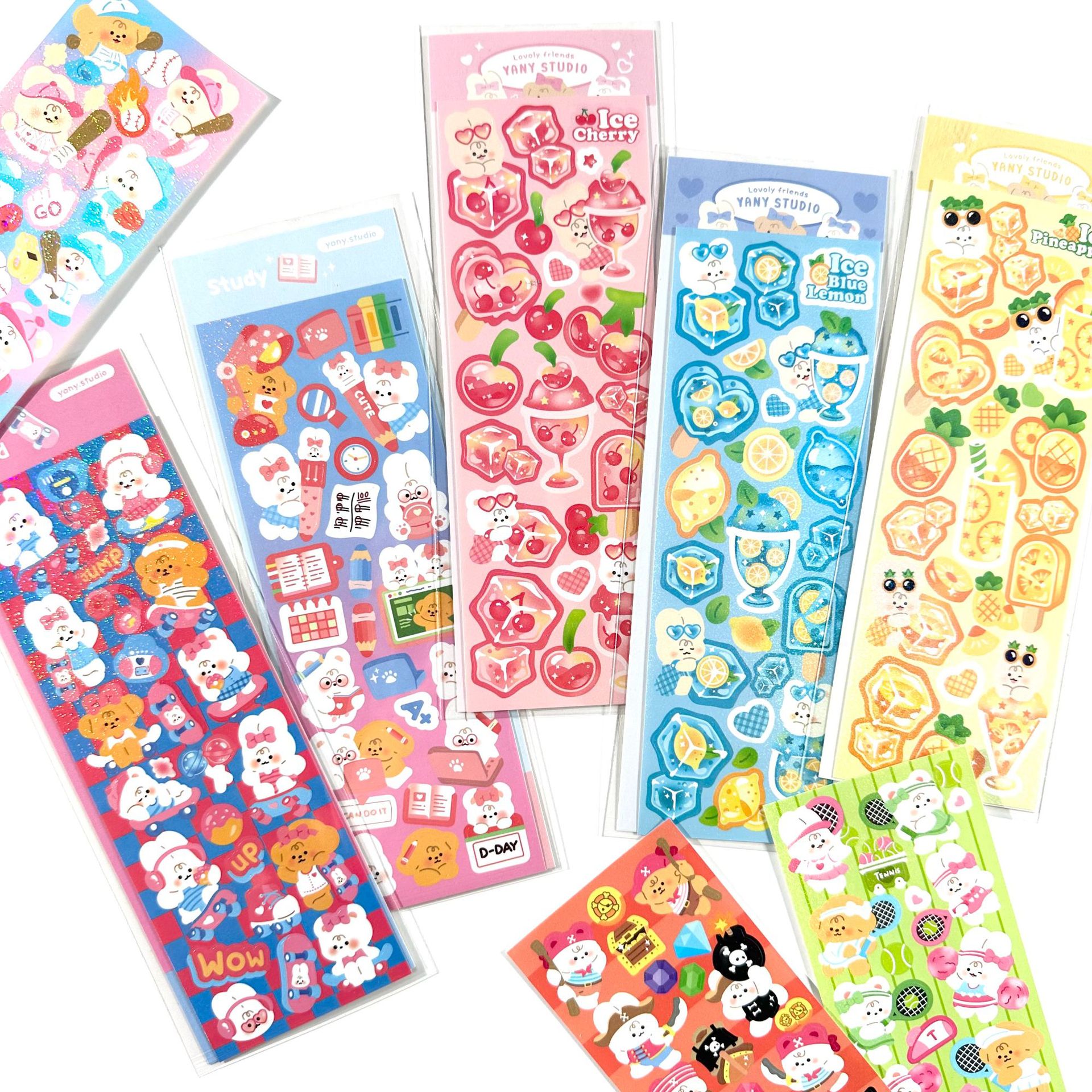 Picture of South Korea explosions cute cartoon animal stickers ins Korean goo card hand account diy laser creative stickers wholesale