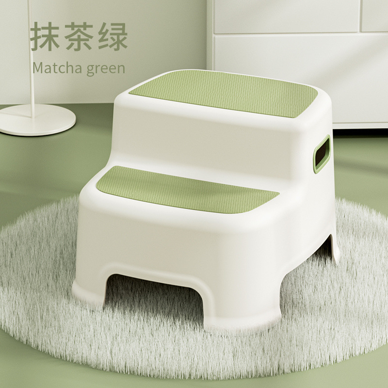 Picture of Ladder stool, home two-step ladder step, foot pedal, high and low stool, ladder chair, dual-purpose kitchen climbing stool, car wash stool, two-step stool