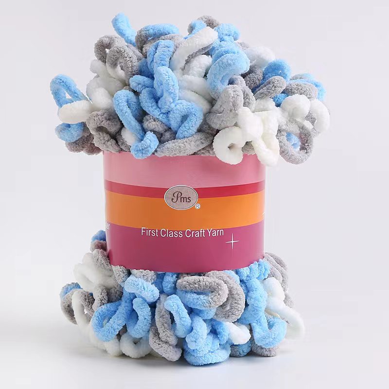 Picture of Loop Yarn Ear Yarn Medium-Thick Yarn for Hand Knitting DIY Pillows, Blankets, Scarves, Ice Yarn in Stock Wholesale