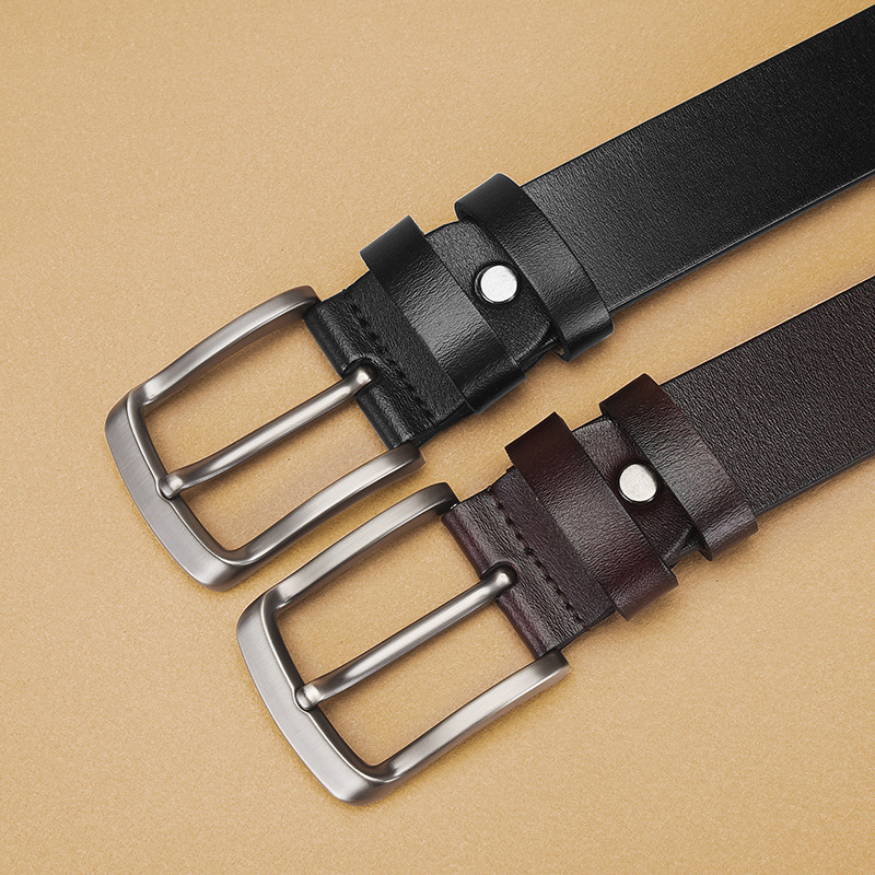 Fashion and Versatile Alloy Pin Buckle High Quality Belt Belt Business Casual Men's Belt Trendy Premium Belt