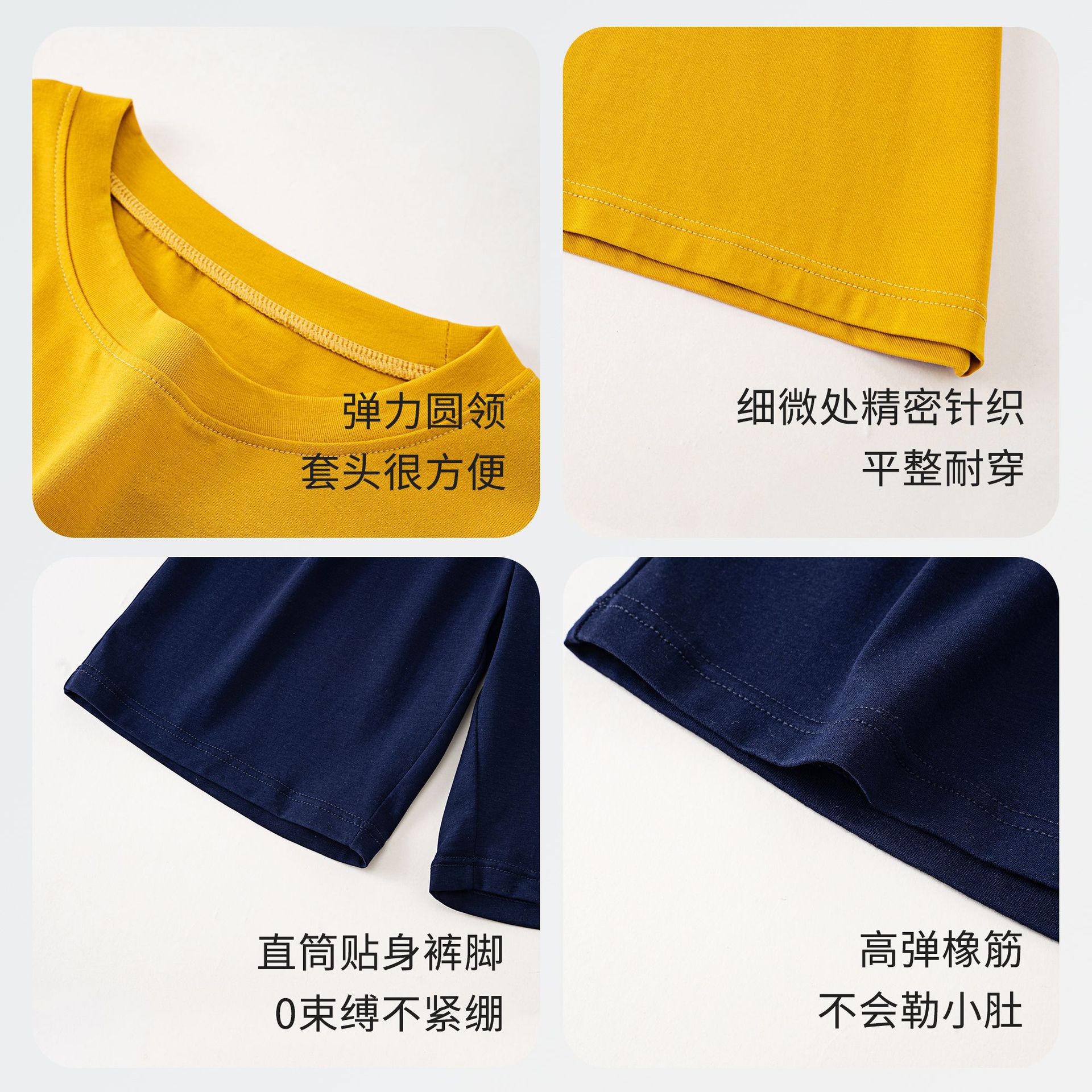 Picture of Boys' Pajamas Summer Class A Short-sleeved Modal Thin 2025 New Children's Summer suit Home