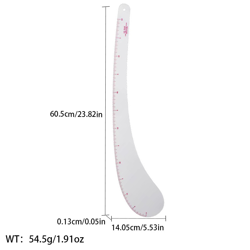 Picture of Pattern printing ruler clothing scale pattern making clothing curve cutting sewing tool multi-functional pattern printing ruler