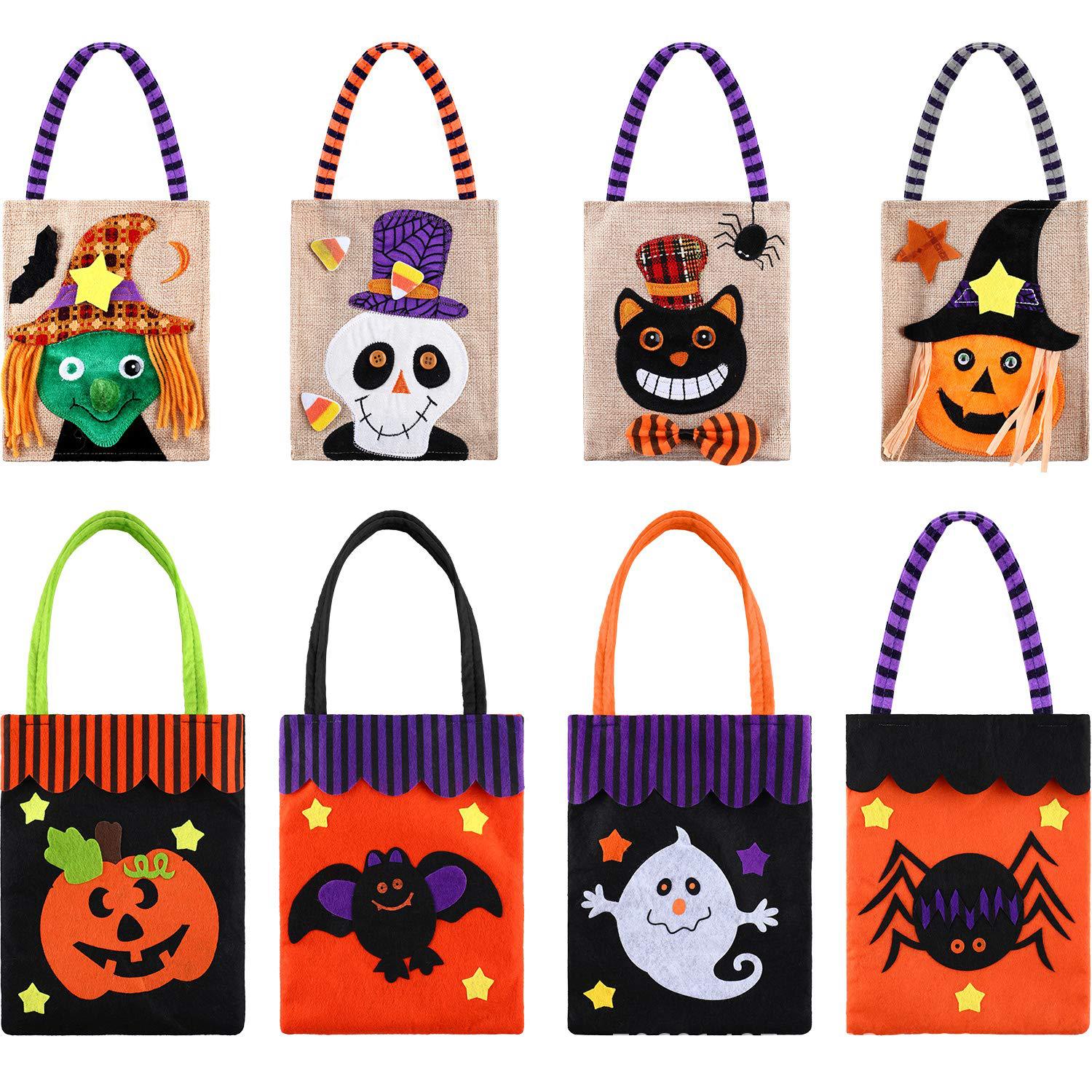 Halloween Ghost Day Decorations Pumpkin Bag Handbag Candy Bag Pumpkin Bag Spider Bat Bag Ornament Felt Bag