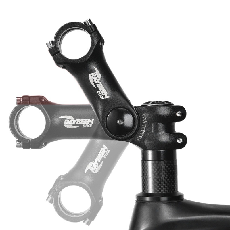 Mountain Bike Stem Aluminum Alloy Short Faucet Adjustable Handlebar Heightener Front Heightening Handlebar Modification Parts