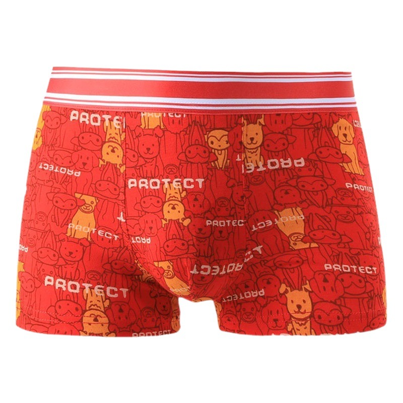 Men's underwear boys cotton boxer boxer shorts head sports youth trendy sexy underpants fashion brand