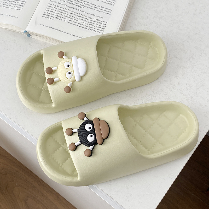 Women's slippers summer 2023 new indoor home non-slip super soft cartoon cute girl's cool slippers
