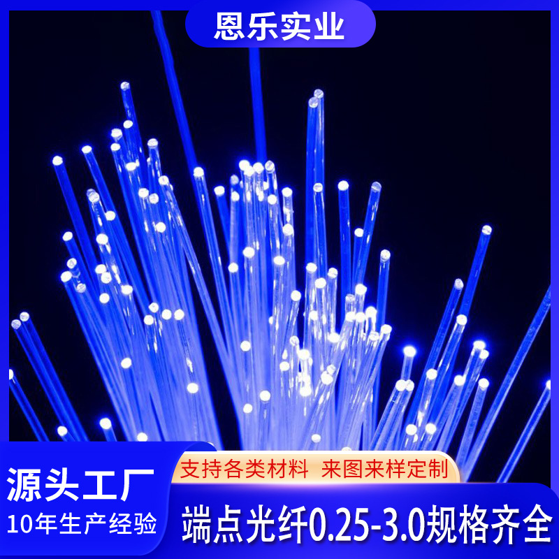 Endpoint fiber 0.25mm0.5mm0.75mm1mm1.5mm solid soft lighting light guide jellicent lamp
