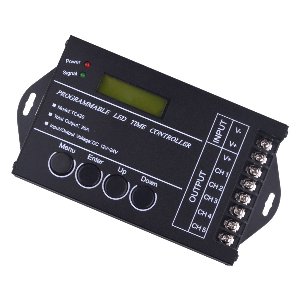 TC420 programmable time controller LED light with dimmer adjustable time adjustable brightness led controller
