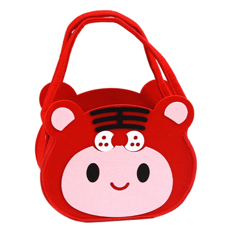 Felt bag cartoon Children's Day kindergarten birthday birthday gift baby one month old 100 days gift bag