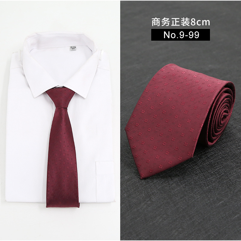Picture of New Style Tie Men's Formal Business Casual Simple Style Solid Color Striped Arrow-Shaped Tie Manufacturer Ready Stock Wholesale