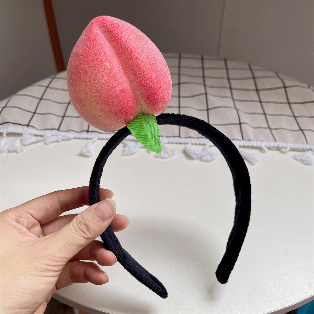 Picture of Haiyue Jewelry Three-dimensional Vegetable Hairband Creative Original Personality Funny Radish Pepper Eggplant Green Vegetable Headband Women's Hair