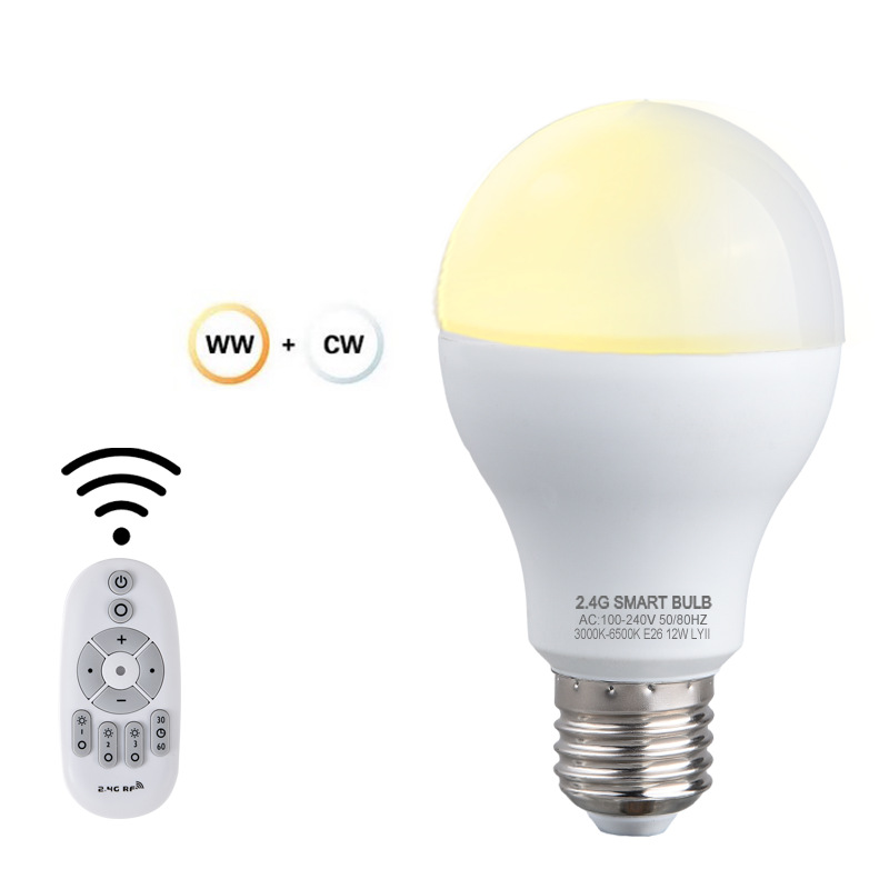 Picture of Smart Light Bulb Remote Control Led Stepless Dimming Color Table Lamp Floor Lamp Feeding Night Light Bulb Timing E27