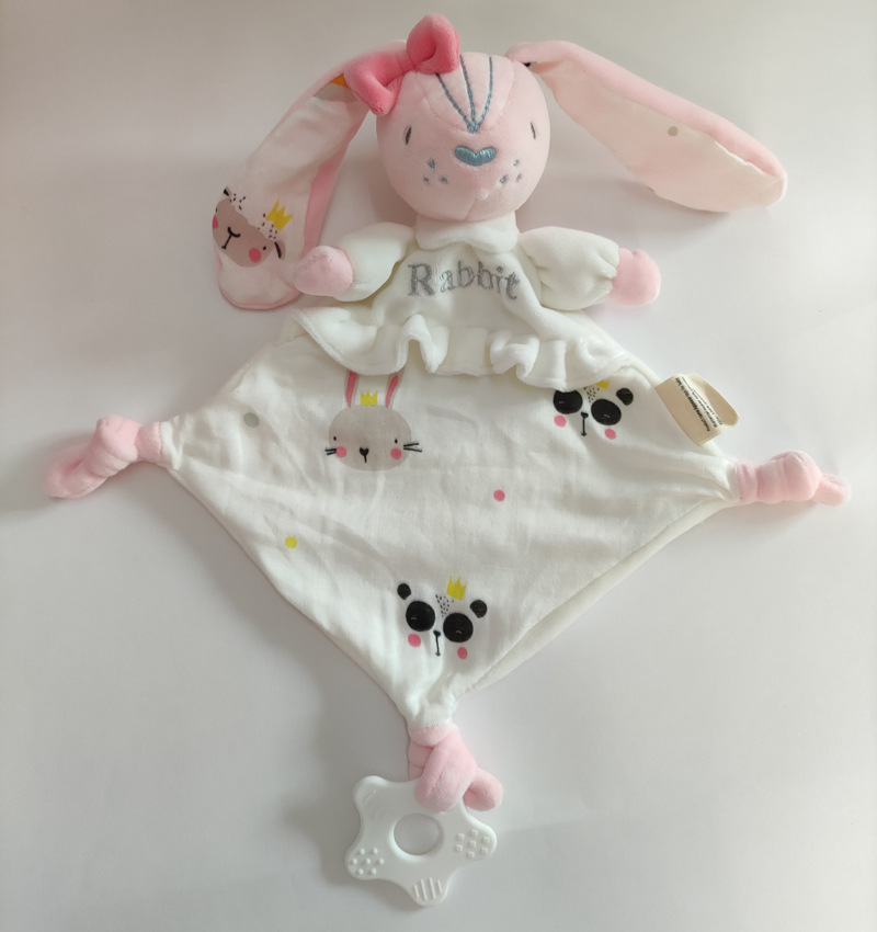 Picture of Baby early education puzzle anting towel bean label can be imported bite baby soothing sleeping doll manufacturers direct supply