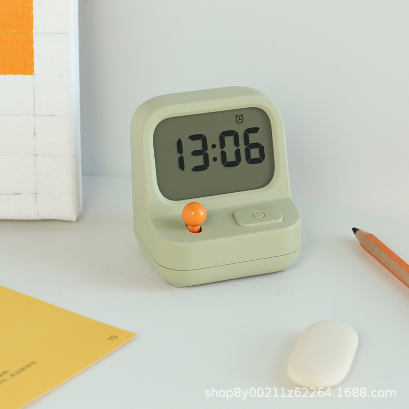 MUID new game console alarm clock interesting with timing alarm volume dimmable retro student mute clock