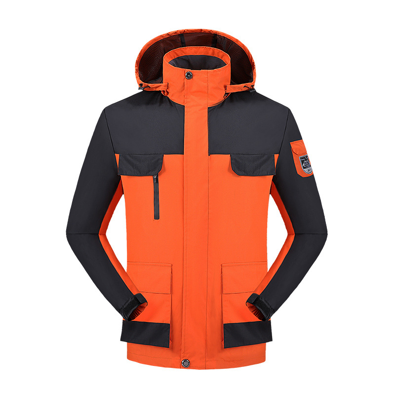 Picture of Amazon Couple Jacket Outdoor Large Size Hooded Windproof Waterproof Mountaineering Fishing Cargo Jacket for Men and Women