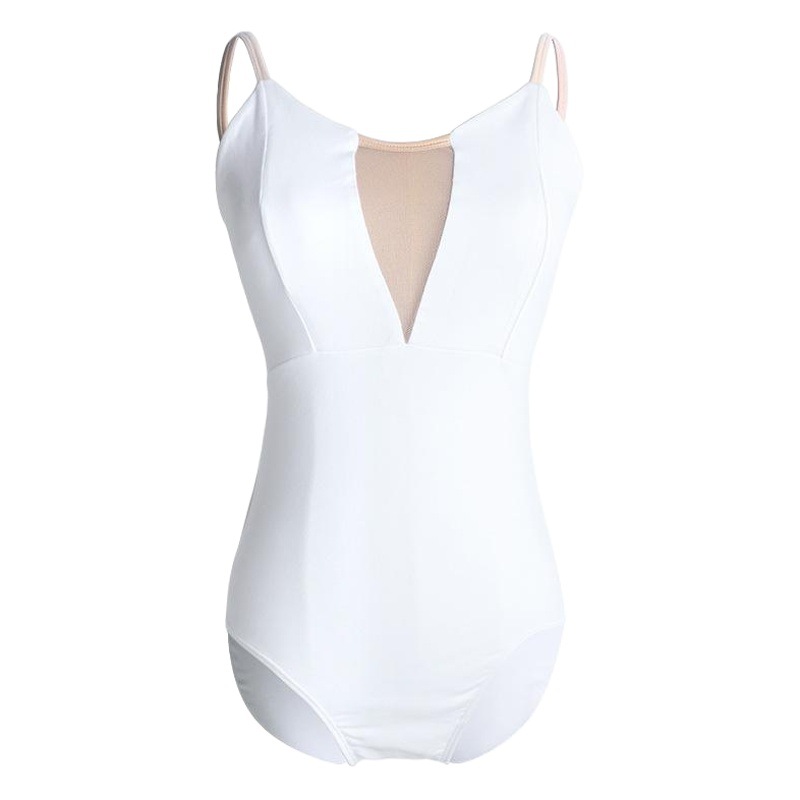 Ballet Dance Practice Suit Female Adult Summer Sling V-neck Art Test Body Gymnastics Suit Teacher Training Suit