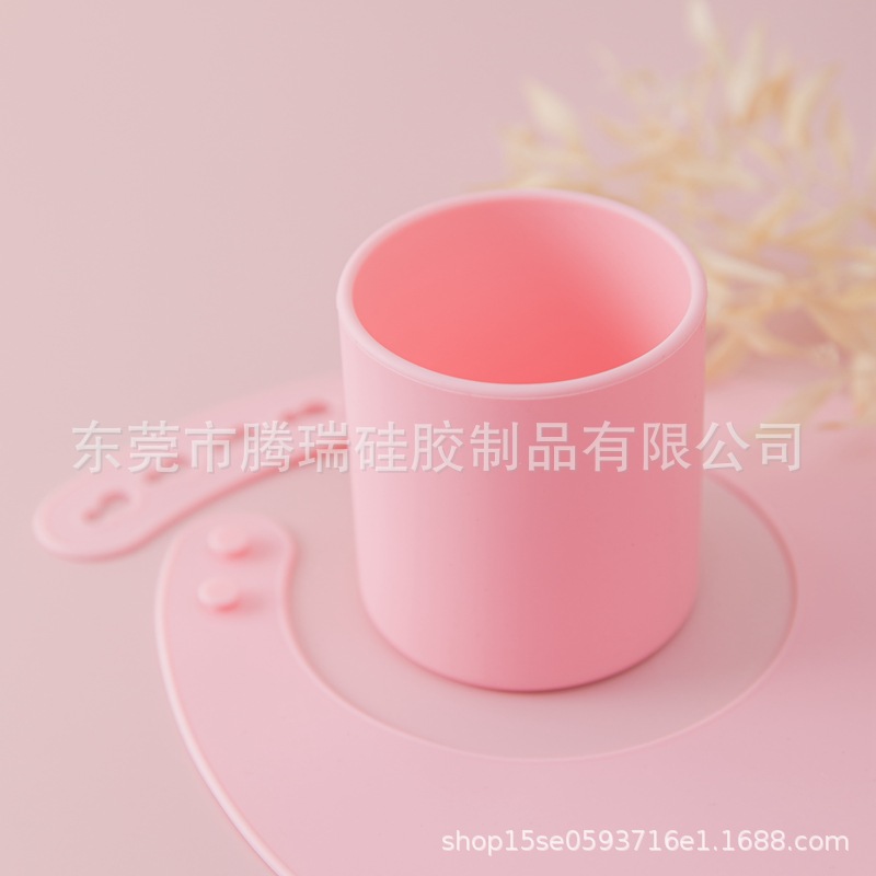 Picture of Infant Grade Silicone Drop-resistant Baby Water Cup Candy-colored Open Children's Water Cup High Temperature Resistant Baby's Learning Cup