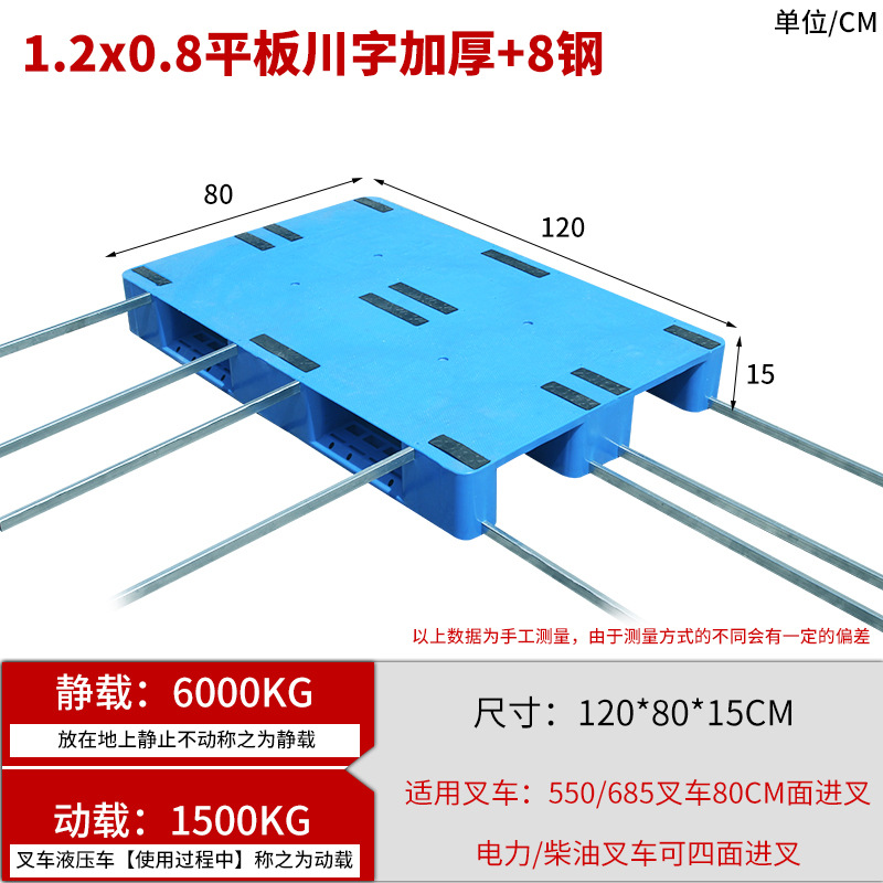 Picture of Flat Sichuan word shelf cargo floor board warehouse logistics floor pallet forklift card plate pallet plastic pallet