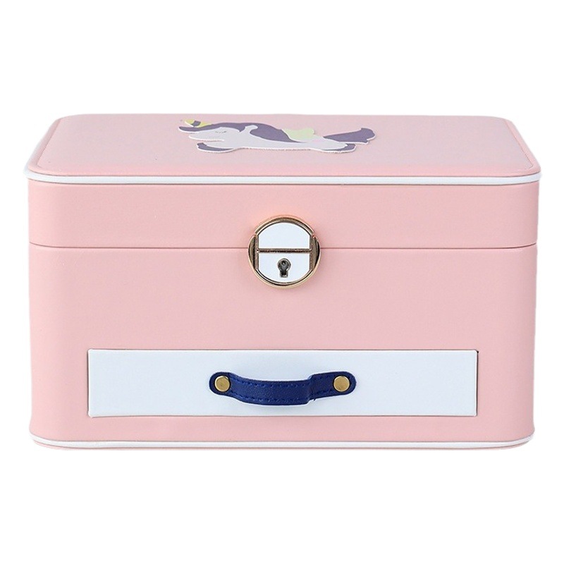 Qingyu packaging wholesale pu leather jewelry box high-grade packaging box exquisite jewelry finishing display storage box