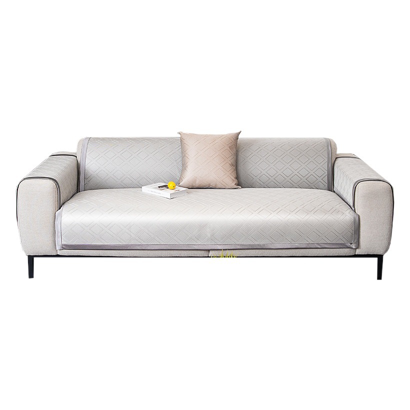 High-End Summer Ice Silk Sofa Cushion Non-Slip Sofa Mat Cushion Modern Simple Sofa Cover Summer Light Luxury Cushion