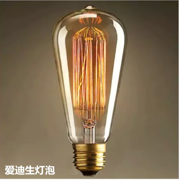 Classical Lamps Edison Light Bulb Artistic Tungsten Filament Classical Decoration E27 40W Retro Nostalgic Light Bulb