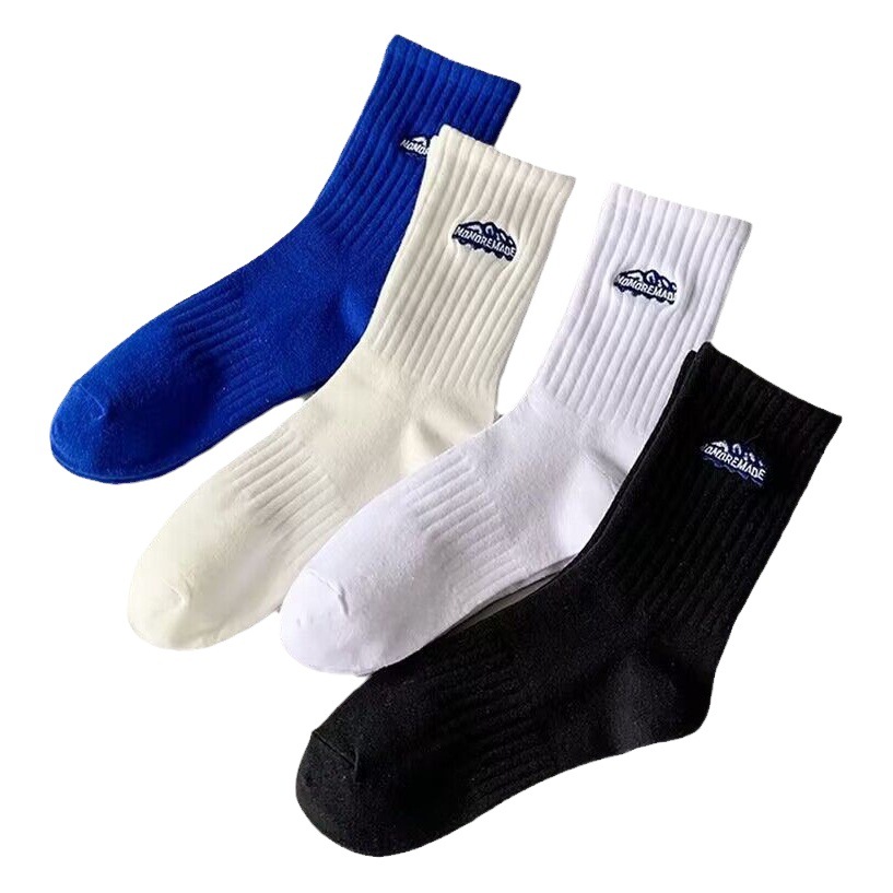 Socks for Men in Autumn and Winter Polyester Thick Men's Sports Couple Women's Socks Mid-Calf Socks Ins Trendy Sports Snow Mountain Socks