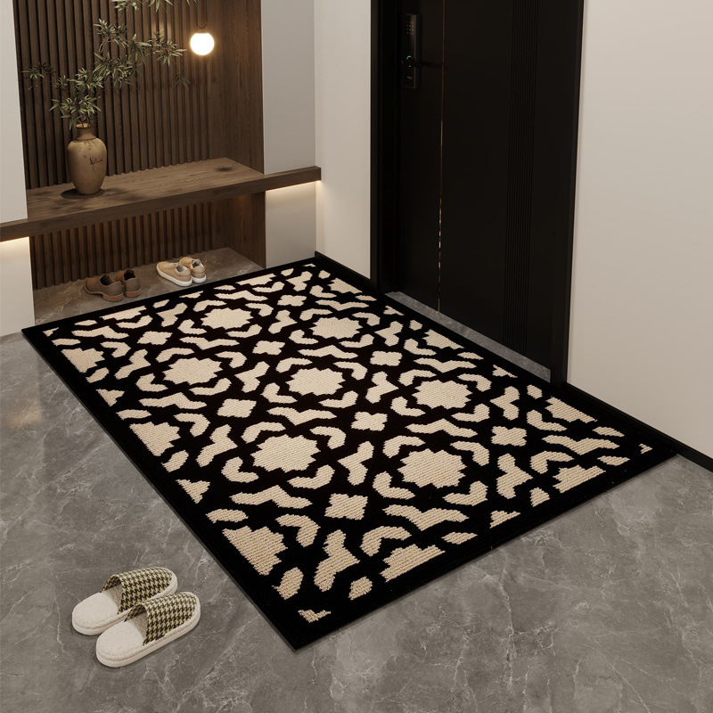 Light Luxury Retro Entry Door Floor Mat Household Mat Door Carpet Entry Door Mat Bedroom Non-slip Entry Mat