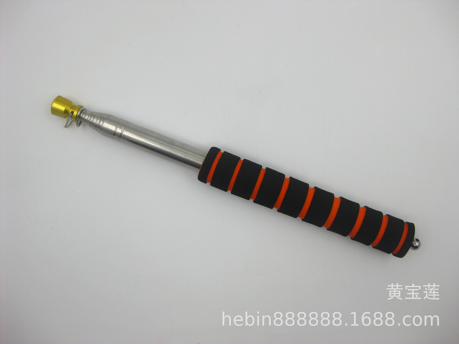 2 M gold head thickened ring sponge guide flagpole, telescopic flagpole, optional flag