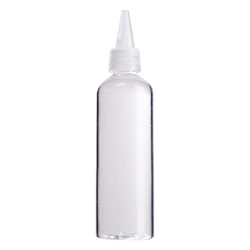 Factory spot 30 50 100 200ml pointed nose bottle transparent plastic bottle emulsion squeeze bottle split bottle pet