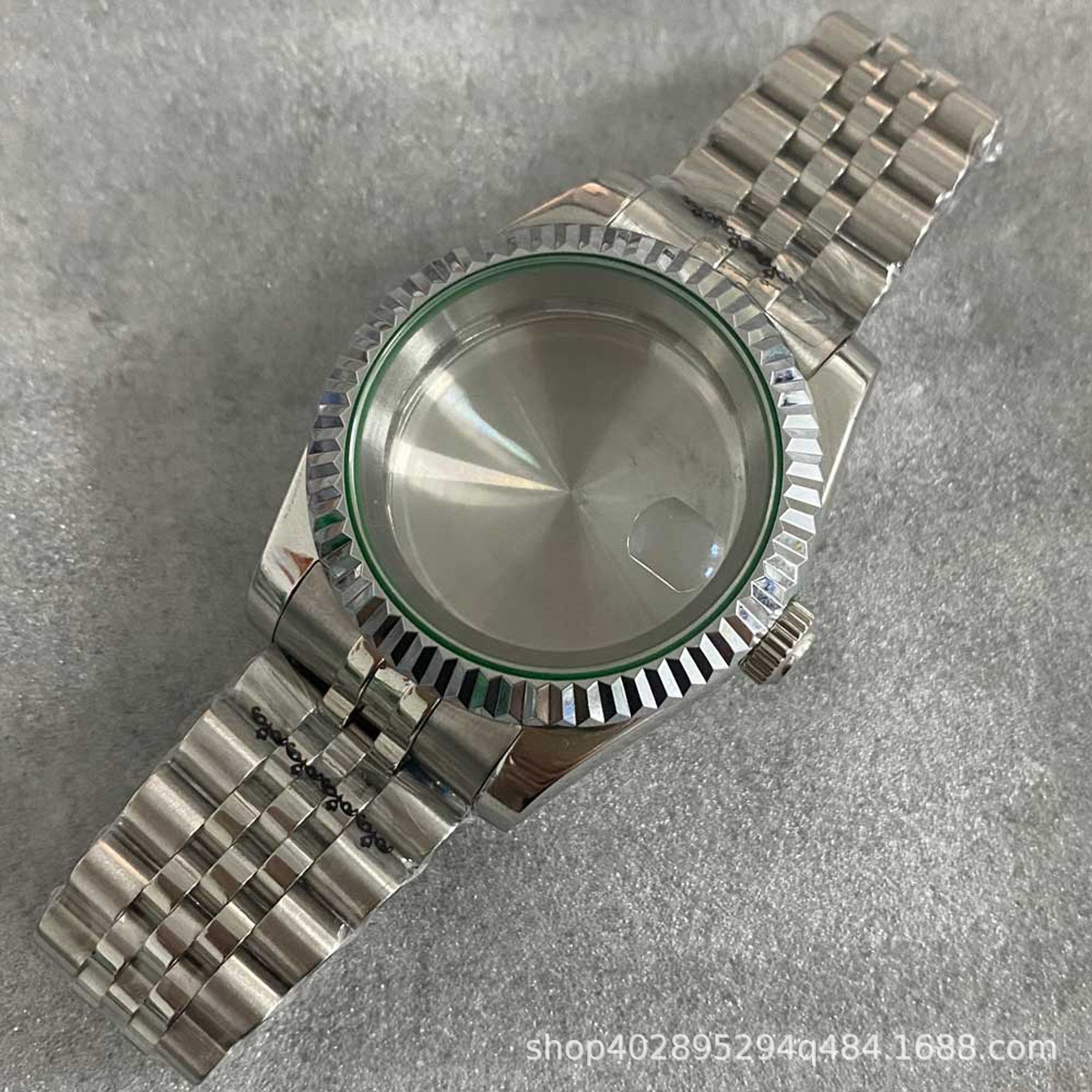 Stainless steel watch case strap 39mm oyster constant dog tooth ring watch case suitable for NH35 NH36 movement