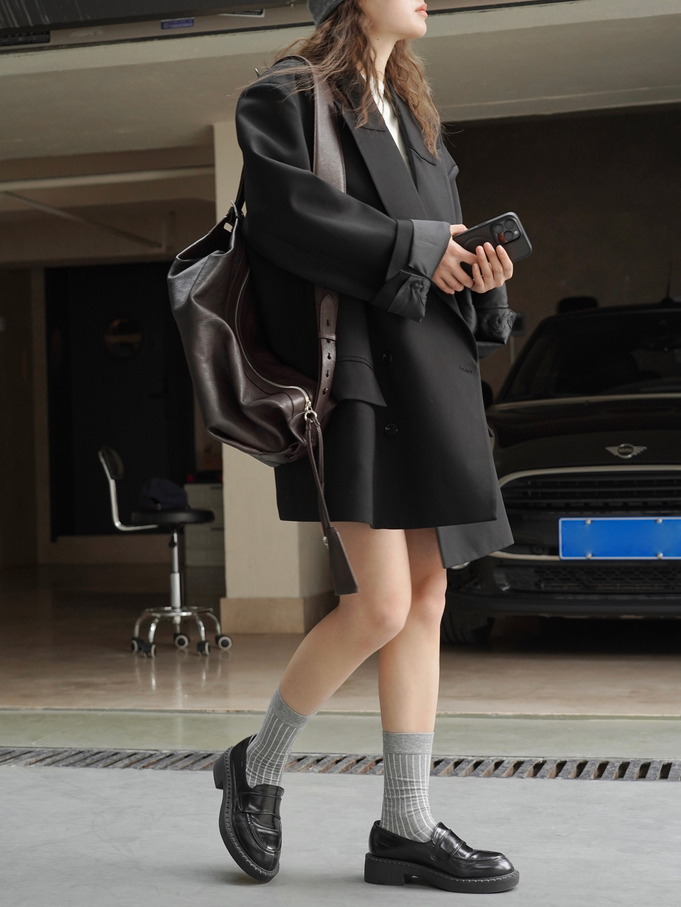 Picture of Lu Fuqiu Paris Fashionable Retro High-End Large Version Wide Shoulder Double-Breasted Long-Sleeved Suit Crisp Casual Jacket for Women