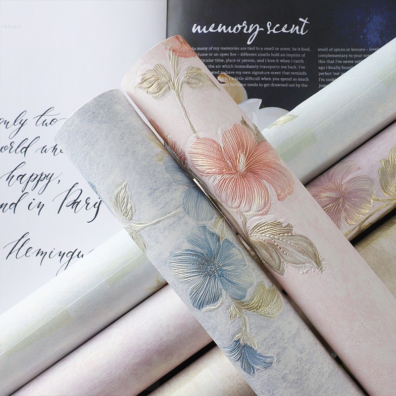 Zhuo Fiber Floral Louvre Wrap Floral Paper Warmth Three-dimensional Embossed Thickened Floral Gift Flower Wrapping Paper
