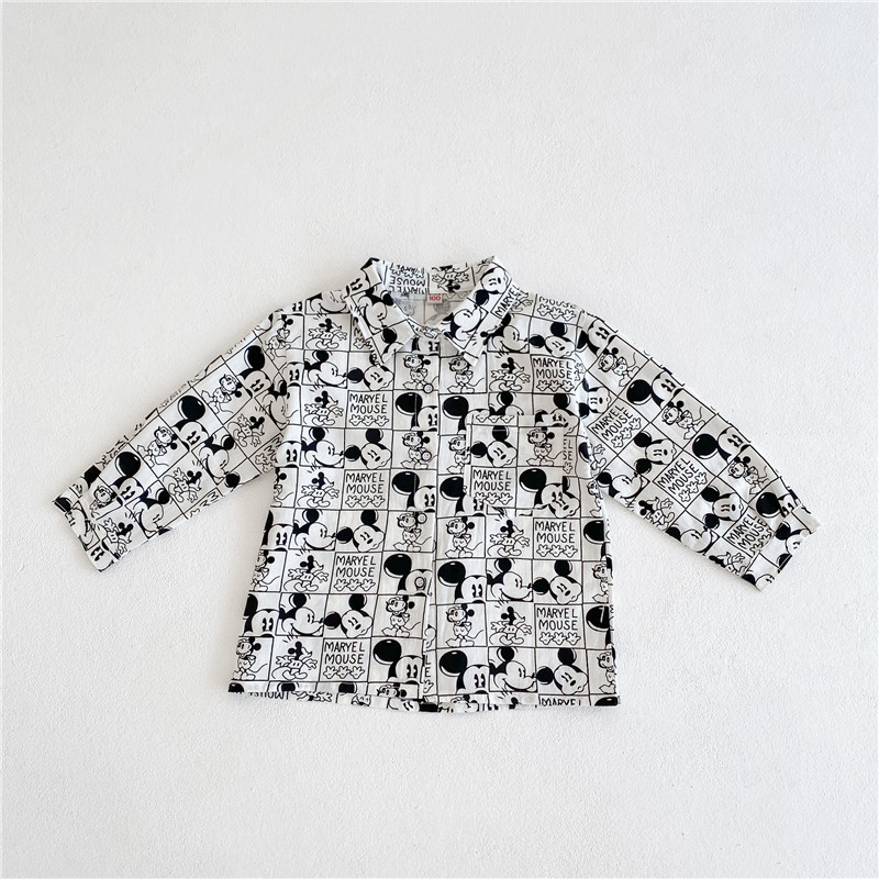 Picture of Autumn Kidsren's Long-Sleeved Shirts, Comfortable New Products for Boys and Girls, Brother and Sister Clothes, Cotton Cute Cartoon Casual Shirts, Trendy
