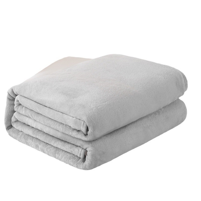 Picture of Foreign Trade Cross-Border Solid Color Flannel Blanket Summer Sofa Nap Blanket Coral Velvet Sheets Gift Blanket Wholesale