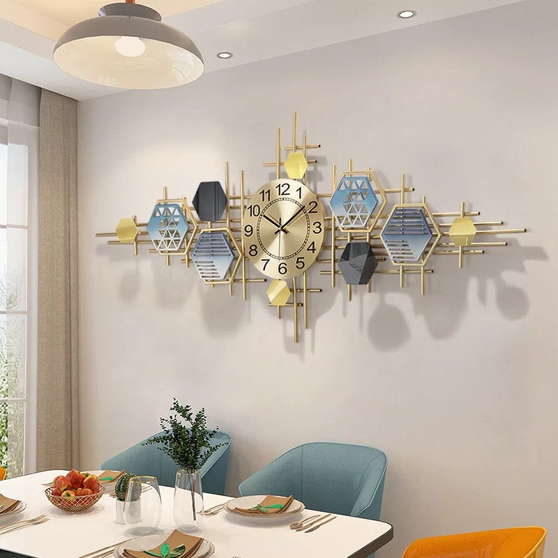 Modern Simple Clock Decoration Living Room Fashion Clock Atmospheric Creative Light Luxury Home Art Quiet Wall Clock Wall Watch