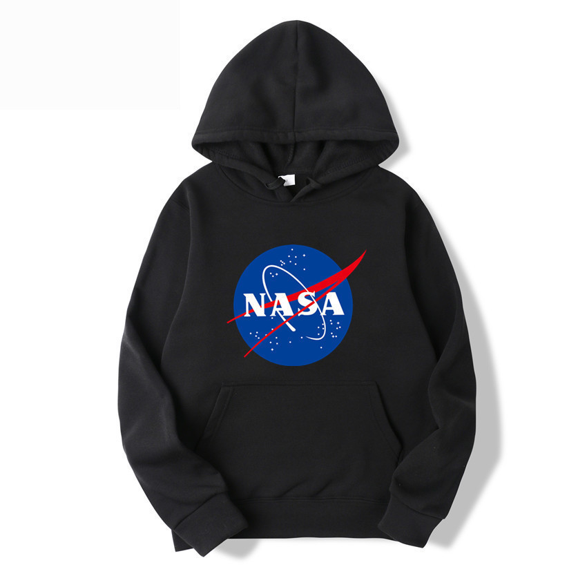 2021 foreign trade new fashion brand in stock NASA series letter sports pullover hooded vests two-piece cross-border