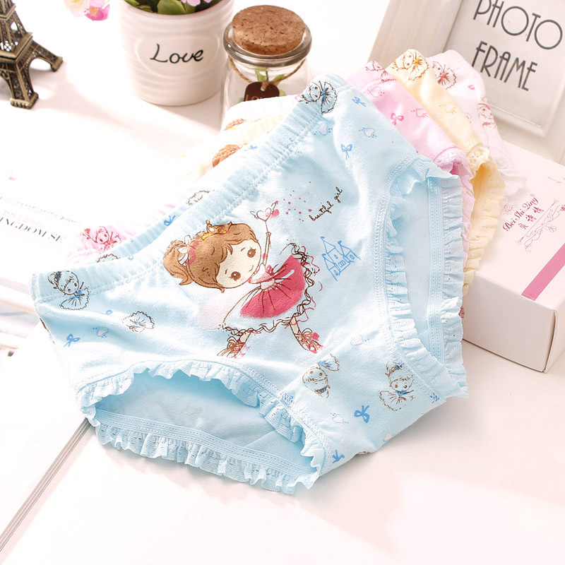 Picture of Children's underwear girls children children's fine shuttle cotton class a cotton briefs little girls boxer underwear wholesale