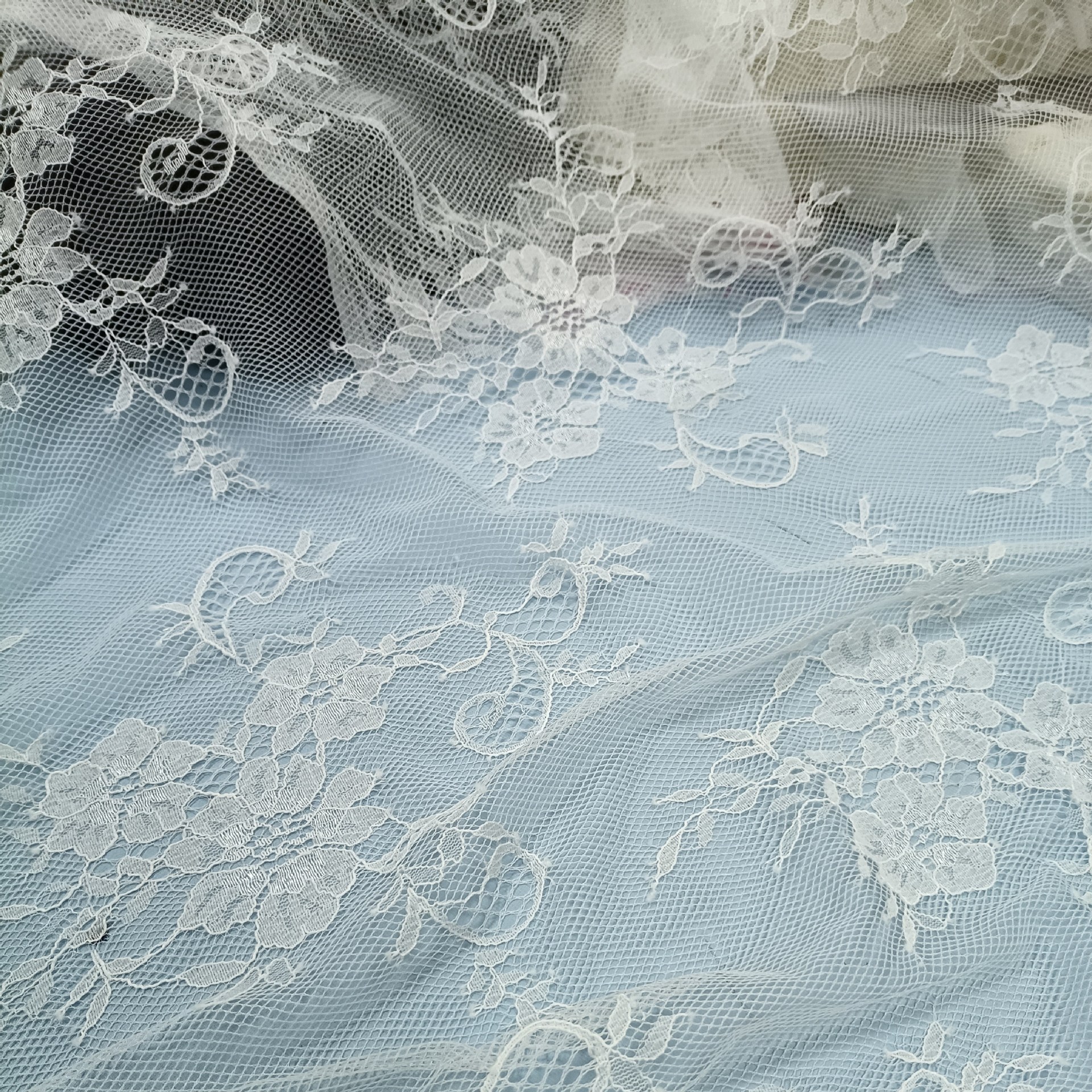 Nylon Lace Fabric Mesh Thin Exquisite Flora Clothing Accessories Handmade DIY Lace Fabric